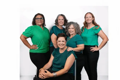 The Transformation Services team smiles at the camera